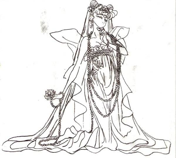 Queen Serenity By Kitami Chan 600x537 Queen Serenity By Kitami Chan