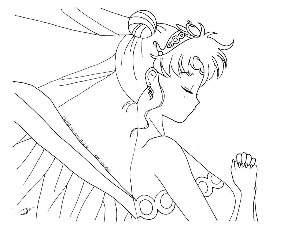 Sailor Moon Title Coloring Page 1001x799 Sailor Moon Title Coloring Page
