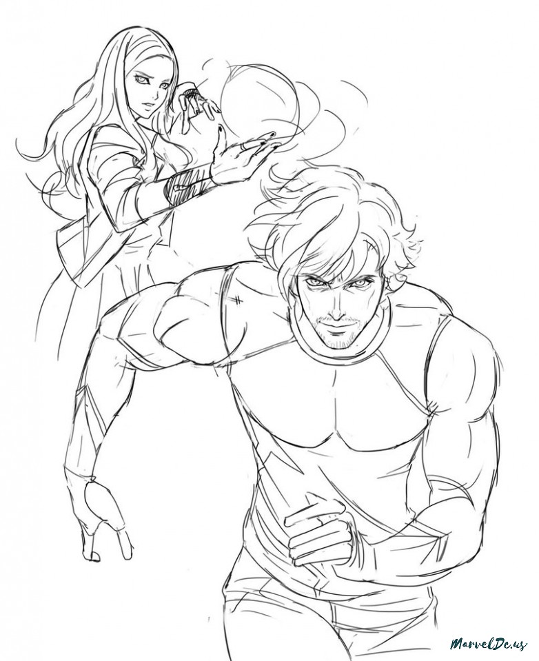 Quicksilver Coloring Pages