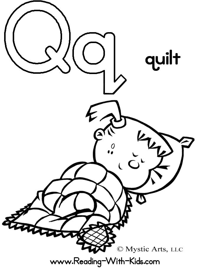 Letter Q Coloring Page Quilt 670x922 Letter Q Coloring Page Quilt