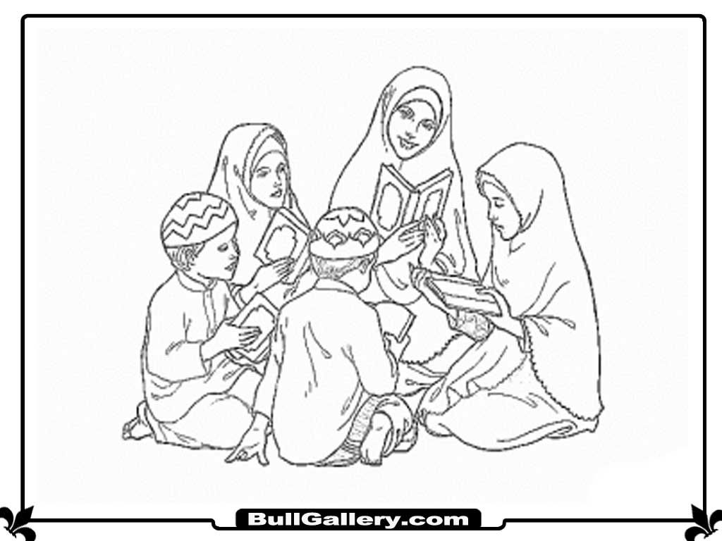 1024x768 Reading Coloring Pages