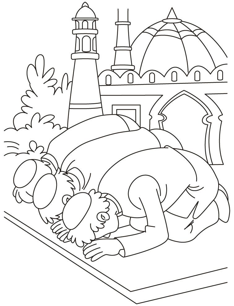 756x990 Islamic Coloring Pages (1) Lesson Eid Prayer, Eid