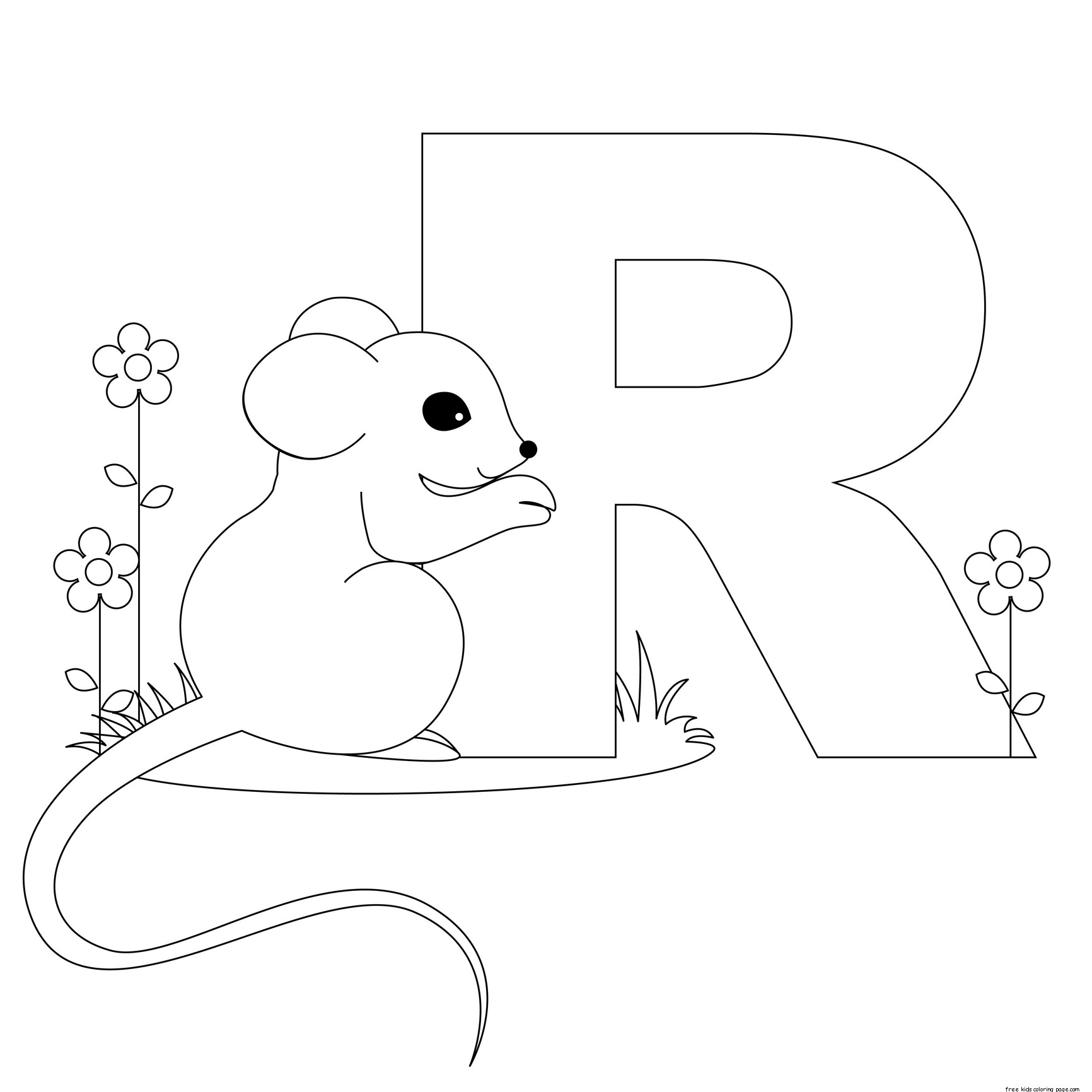 R Coloring Page
