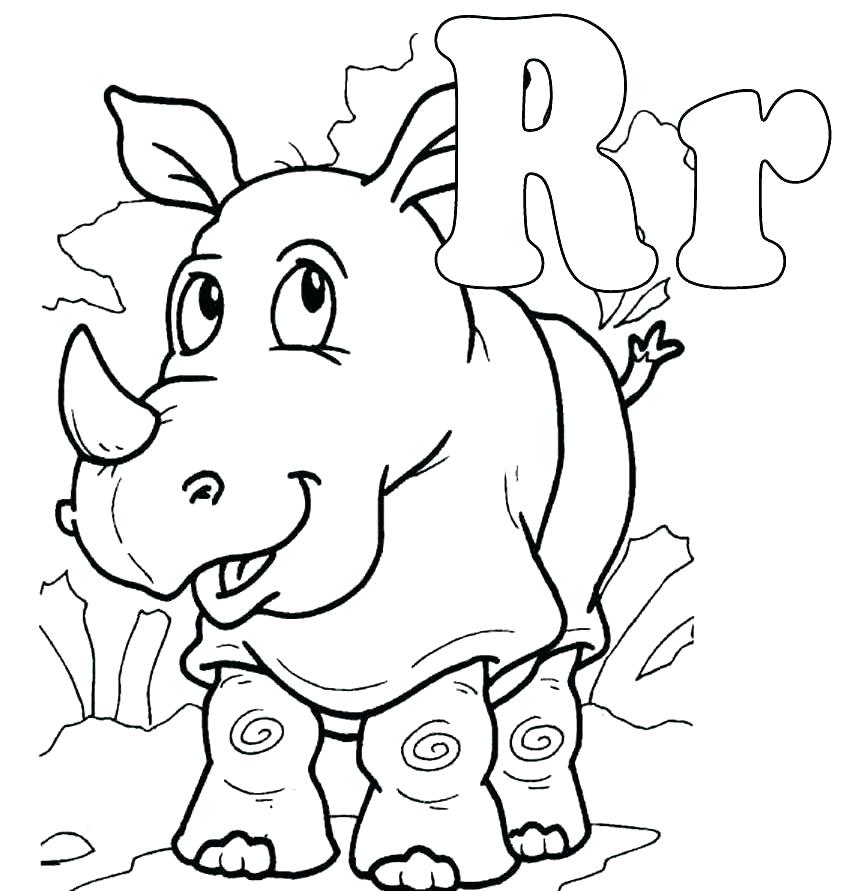 848x891 Letter A Coloring Pages For Toddlers Letter R Coloring Page