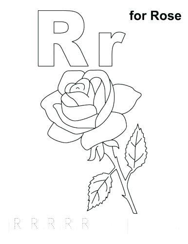 386x500 Letter R Coloring Pages Letter R Coloring Page Coloring Page
