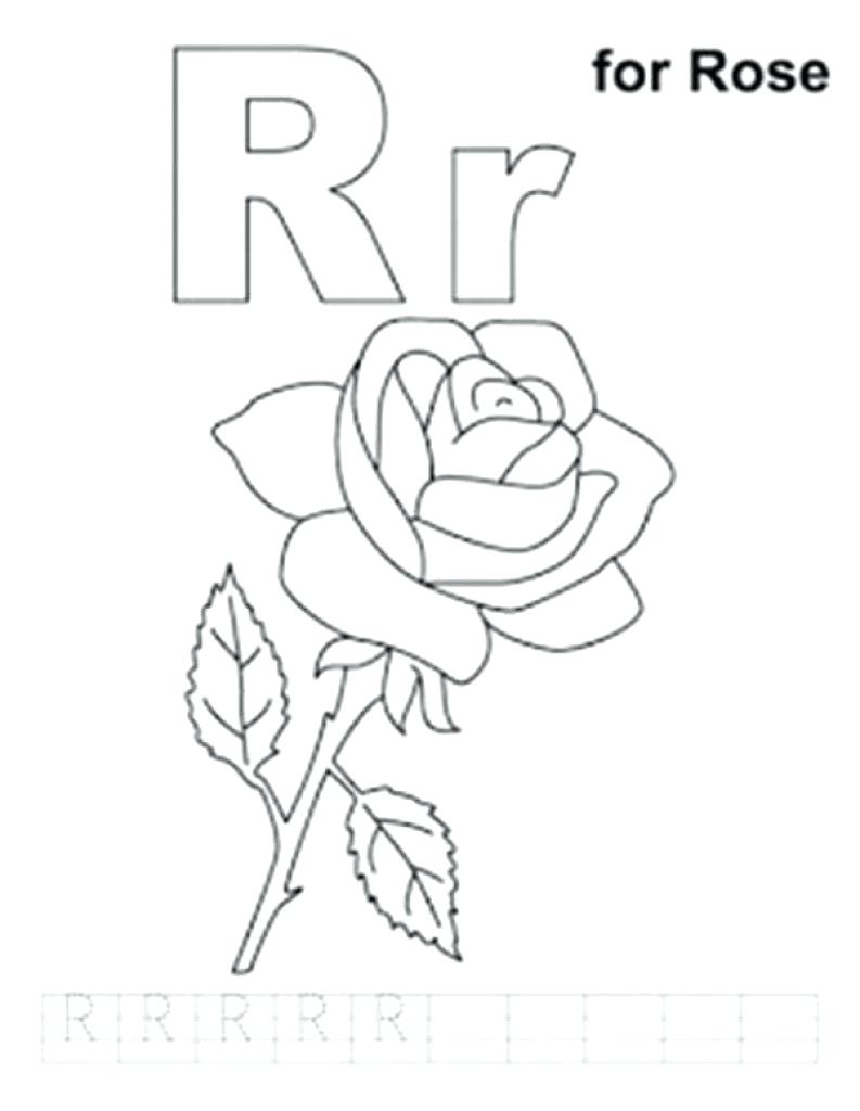 793x1024 Coloring Page ~ Letter R Coloring Page Alphabet Free Printable