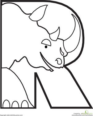 301x375 Letter R Worksheet