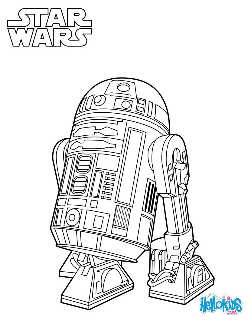 820x1060 R2 D2 Star Wars Coloring Pages Hellokids Com Cool R2d2