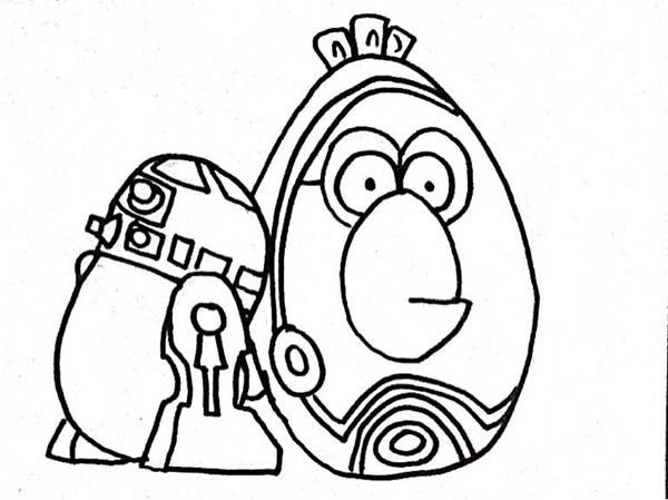 600x449 Angry Birds Star Wars Robot R2d2 And Robot C3po Coloring Pages