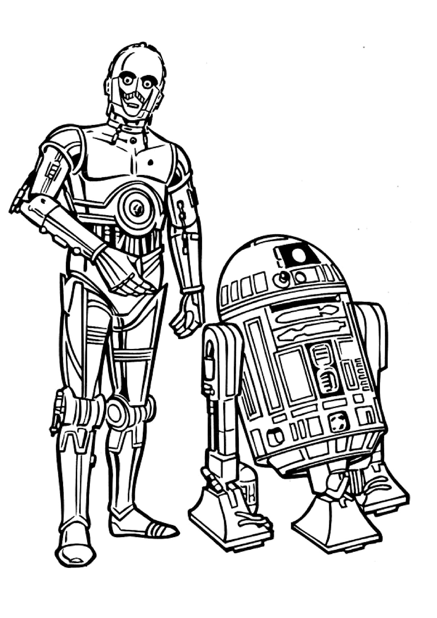 R2d2 Coloring Pages Printable at GetColorings.com | Free printable ...