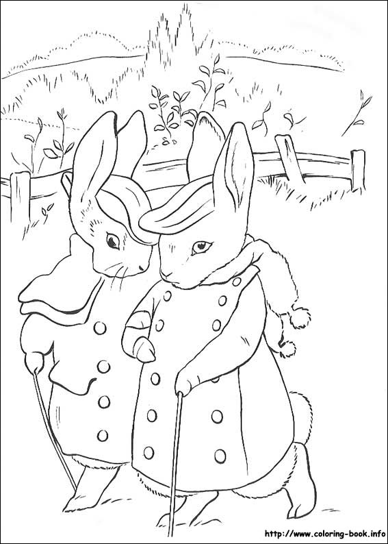 567x794 Peter Rabbit Coloring Pages