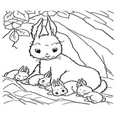 230x230 Top 10 Free Printable Rabbit Coloring Pages Online