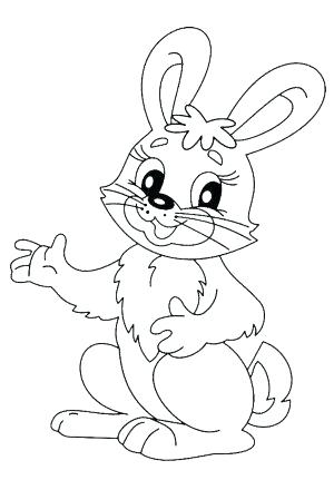 300x431 Rabbit For Coloring Rabbit Coloring Pages Rabbits Coloring Pages
