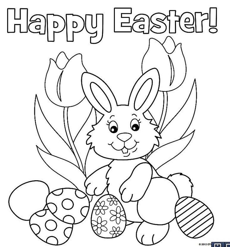 The Kids Will Love These Free, Printable Easter Bunny Coloring 735x788 The Kids Will Love These Free, Printable Easter Bunny Coloring
