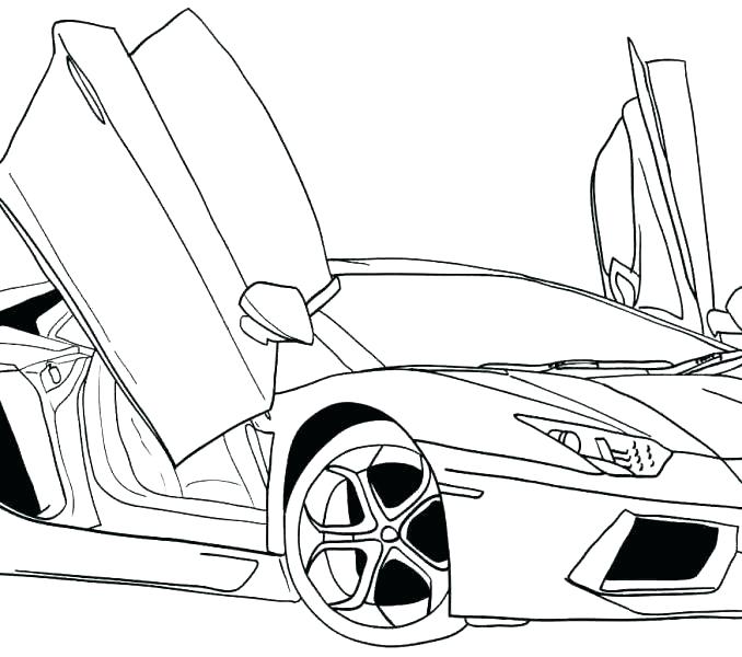 678x600 Coloring Pages Of Cool Cars Drawn Race Car Coloring Page Pencil