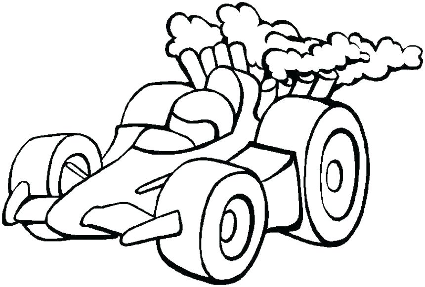 Race Car Coloring Pages To Print