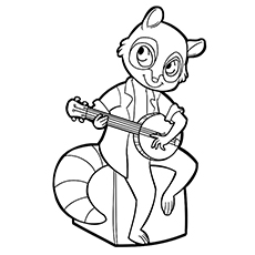 Racoon Coloring Pages