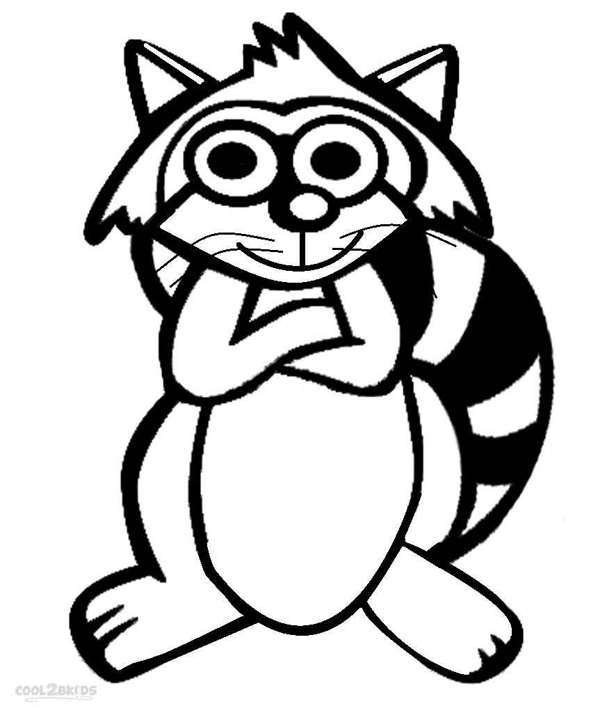 Printable Raccoon Coloring Pages For Kids Cool2bkids 850x1024 Printable Raccoon Coloring Pages For Kids Cool2bkids