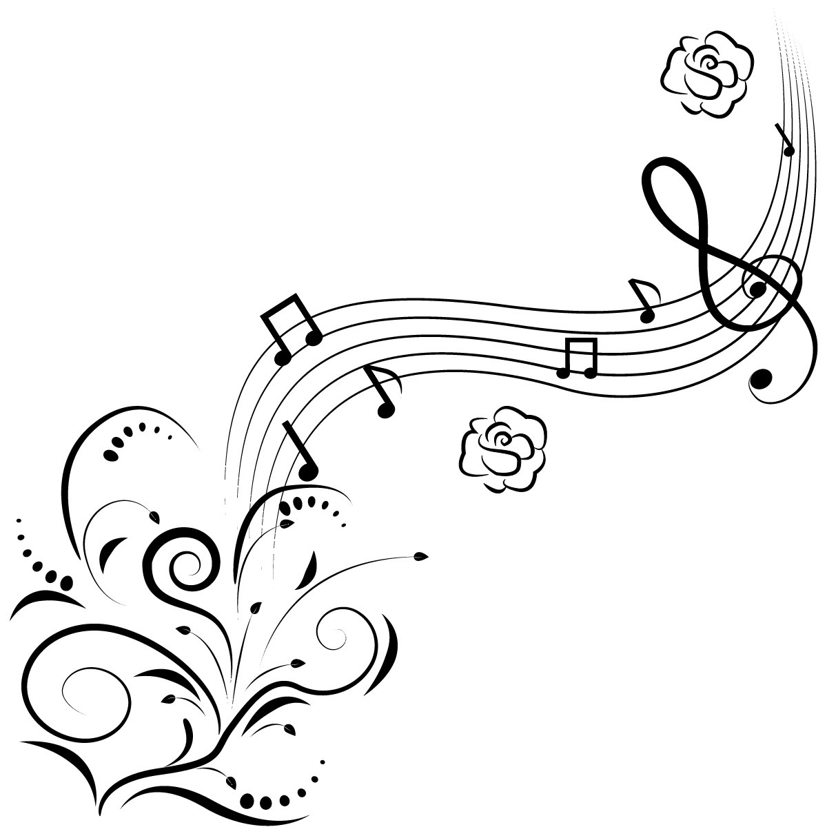 1200x1200 Music Note Coloring Page Design Radio For The People, By The People.