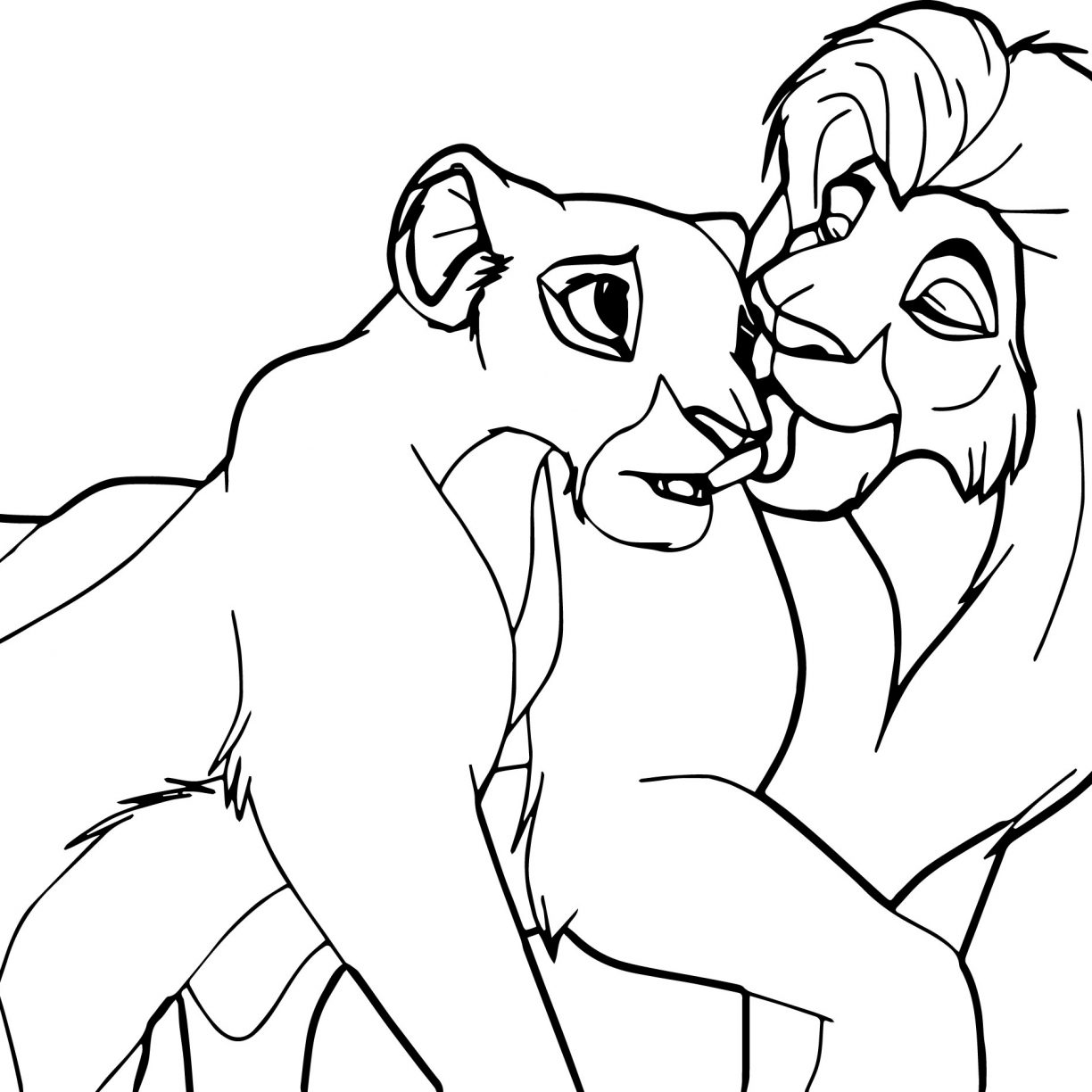 1224x1224 Lion King Printable Coloring Pages General Disney 2 Pictures Free