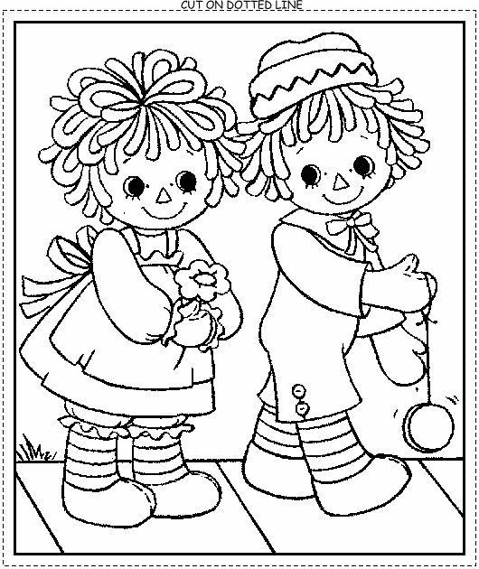 Rag Doll Coloring Page