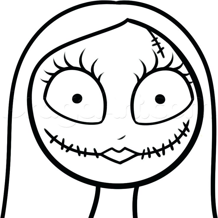 Jack Skeleton Coloring Pages How To Draw Sally The Rag Doll Step 736x735 Jack Skeleton Coloring Pages How To Draw Sally The Rag Doll Step