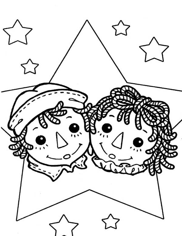600x776 Raggedy Ann And Andy Coloring Page