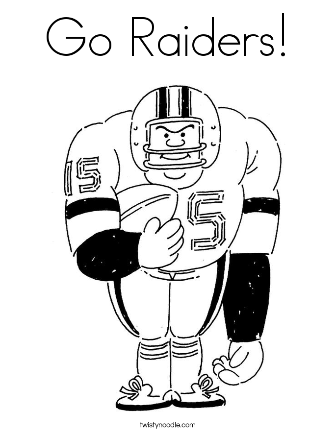685x886 Go Raiders Coloring Page