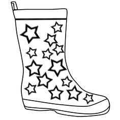 236x236 Rain Boots Coloring Page Clipart Panda