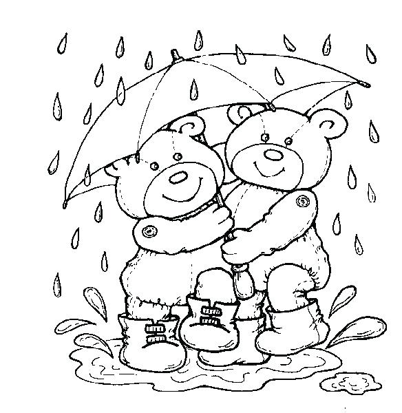 584x600 Rain Drop Coloring Page Rain Coloring Page Rain Coloring Page Rain