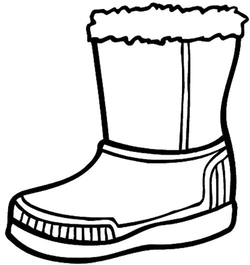 500x530 Boot Coloring Pages Rain Boots Coloring Page Clipart Panda Free