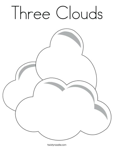 468x605 Cloud Coloring Pages Three Clouds Coloring Page Twisty Noodle Rain