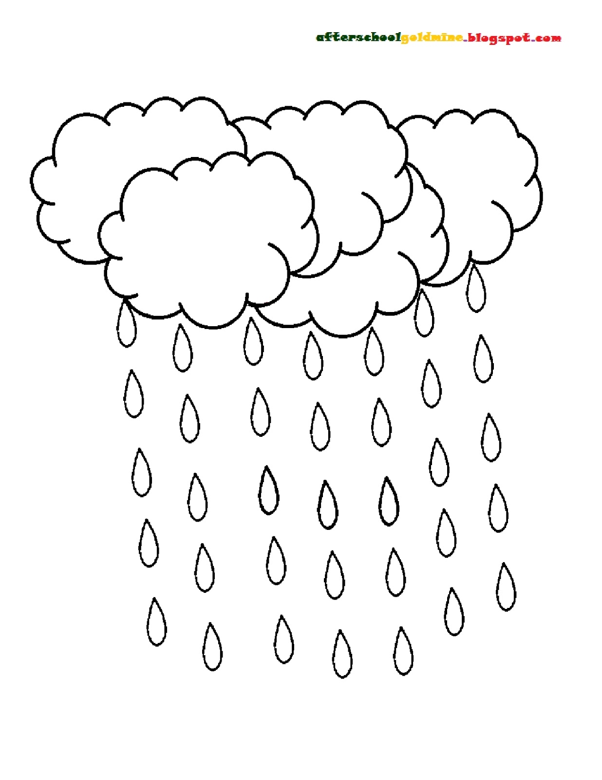 1236x1600 Rain Drop Coloring Page Pages New Raindrop