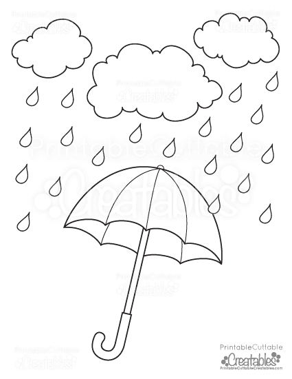 Rainy Day Umbrella Free Printable Coloring Page Free Printable 425x550 Rainy Day Umbrella Free Printable Coloring Page Free Printable