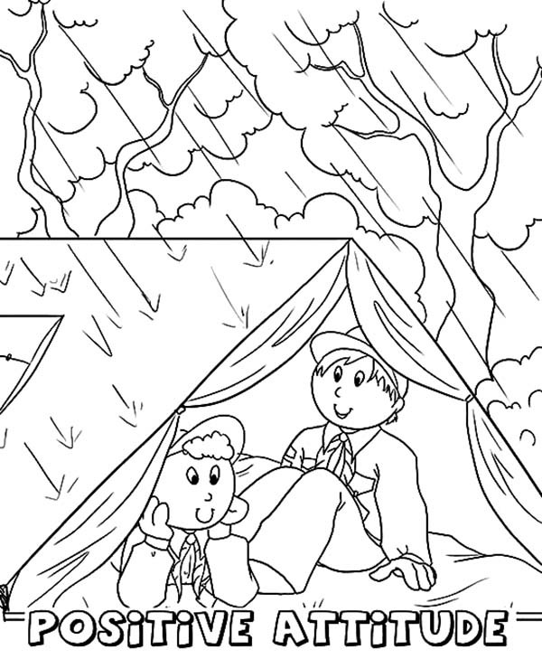 Boy Scouts Hiding From Rain Coloring Pages Best Place To Color 600x729 Boy Scouts Hiding From Rain Coloring Pages Best Place To Color
