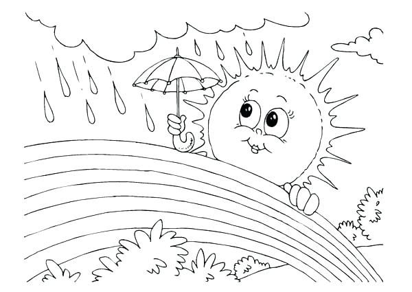 Weather Coloring Pages Rain Coloring Page Rain Coloring Pages Sun 600x425 Weather Coloring Pages Rain Coloring Page Rain Coloring Pages Sun