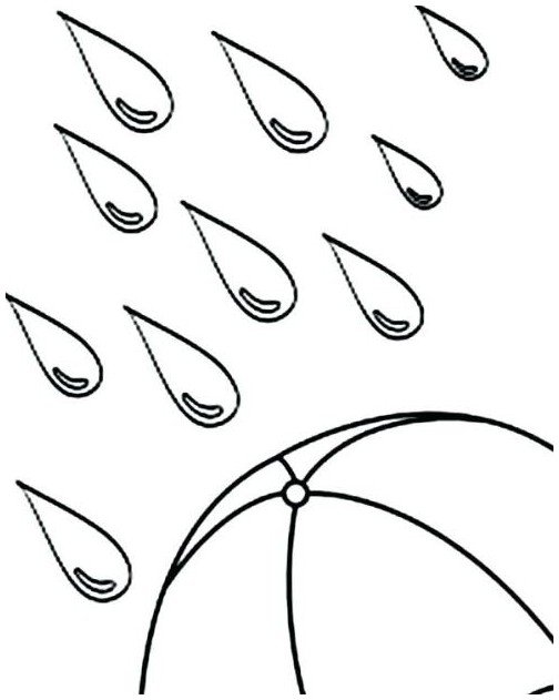Rain Drop Coloring Page Drawing Board Weekly 504x631 Rain Drop Coloring Page Drawing Board Weekly