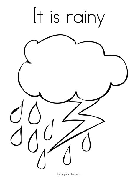 It Is Rainy Coloring Page 468x605 It Is Rainy Coloring Page