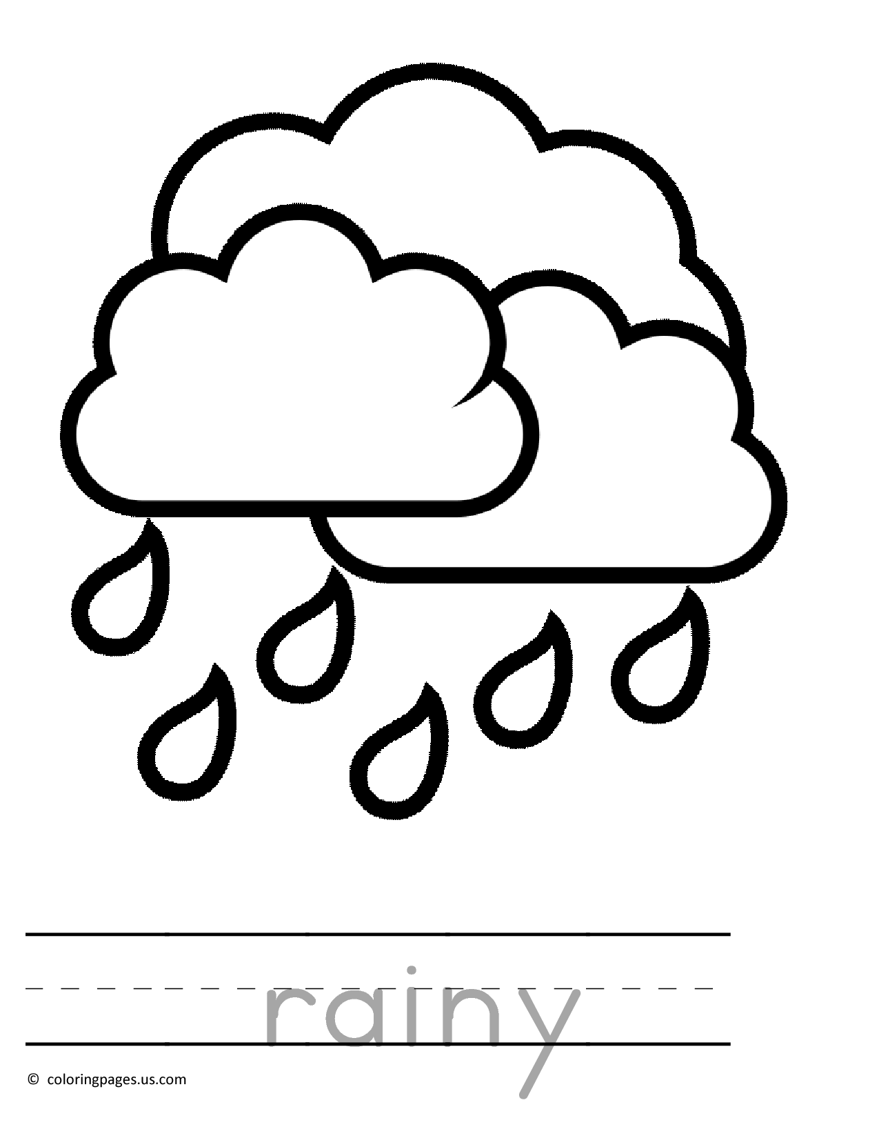 Raining Preschool Coloring Pages 01 4 Kids Coloring Very Young 1275x1650 Raining Preschool Coloring Pages 01 4 Kids Coloring Very Young