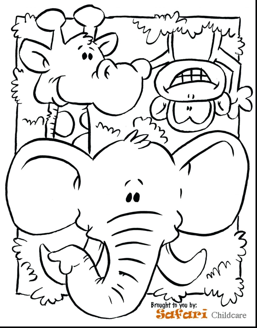 1024x1308 Coloring Pages ~ Jungle Coloring Pages Remarkable Preschool