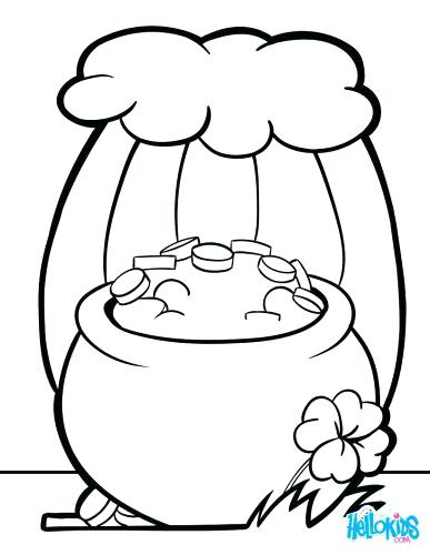 Pot Of Gold Coloring Sheets Icontent 387x500 Pot Of Gold Coloring Sheets Icontent