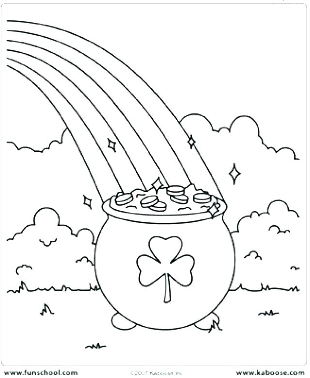 Pot Of Gold With Rainbow Coloring Page Deepart 640x780 Pot Of Gold With Rainbow Coloring Page Deepart