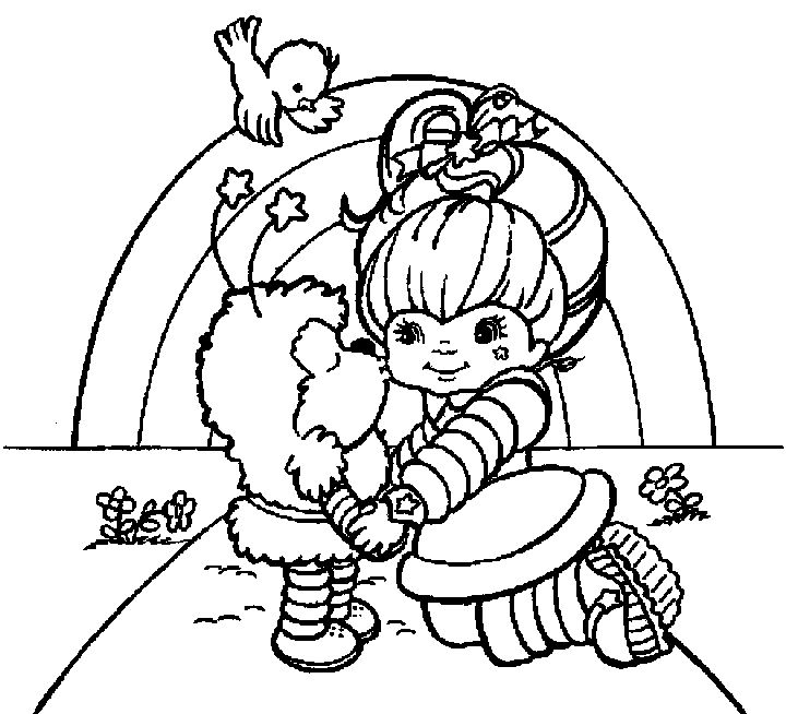 720x654 Rainbow Berit Coloring Rainbow Brite Coloring Pages Free
