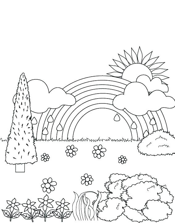 Rainbows Coloring Pages 566x722 Rainbows Coloring Pages