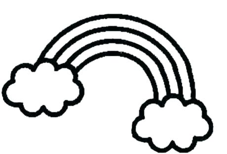 Coloring Pages Of Rainbows A Simple Drawing Of Rainbow Behind 460x313 Coloring Pages Of Rainbows A Simple Drawing Of Rainbow Behind