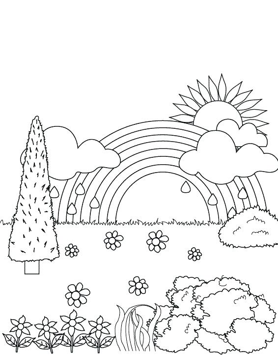 566x722 Rainbow Coloring Pages For Kids Printable Or Rainbow Coloring