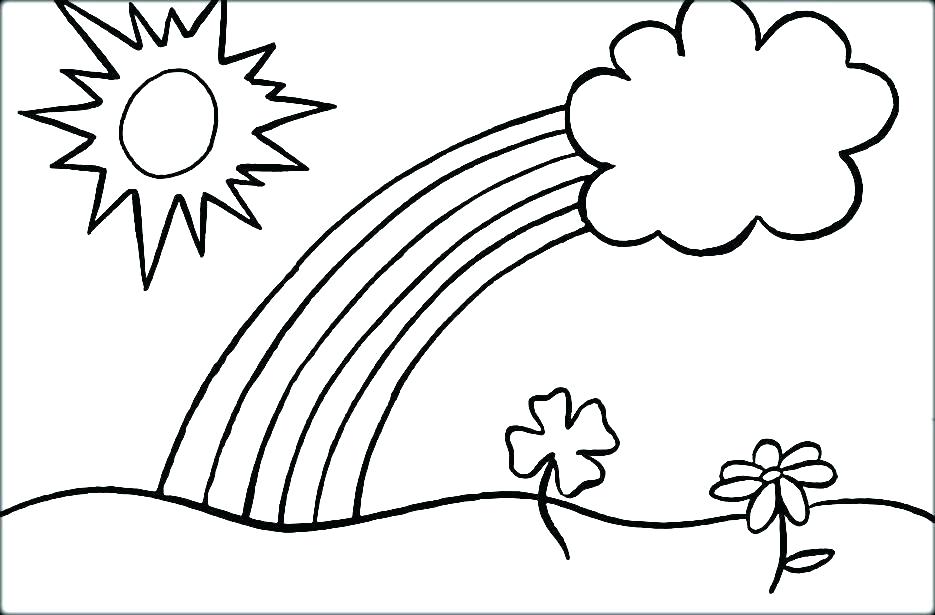 935x615 Rainbow Coloring Pages