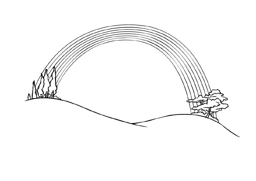 Free Printable Rainbow Coloring Pages For Kids 1040x734 Free Printable Rainbow Coloring Pages For Kids