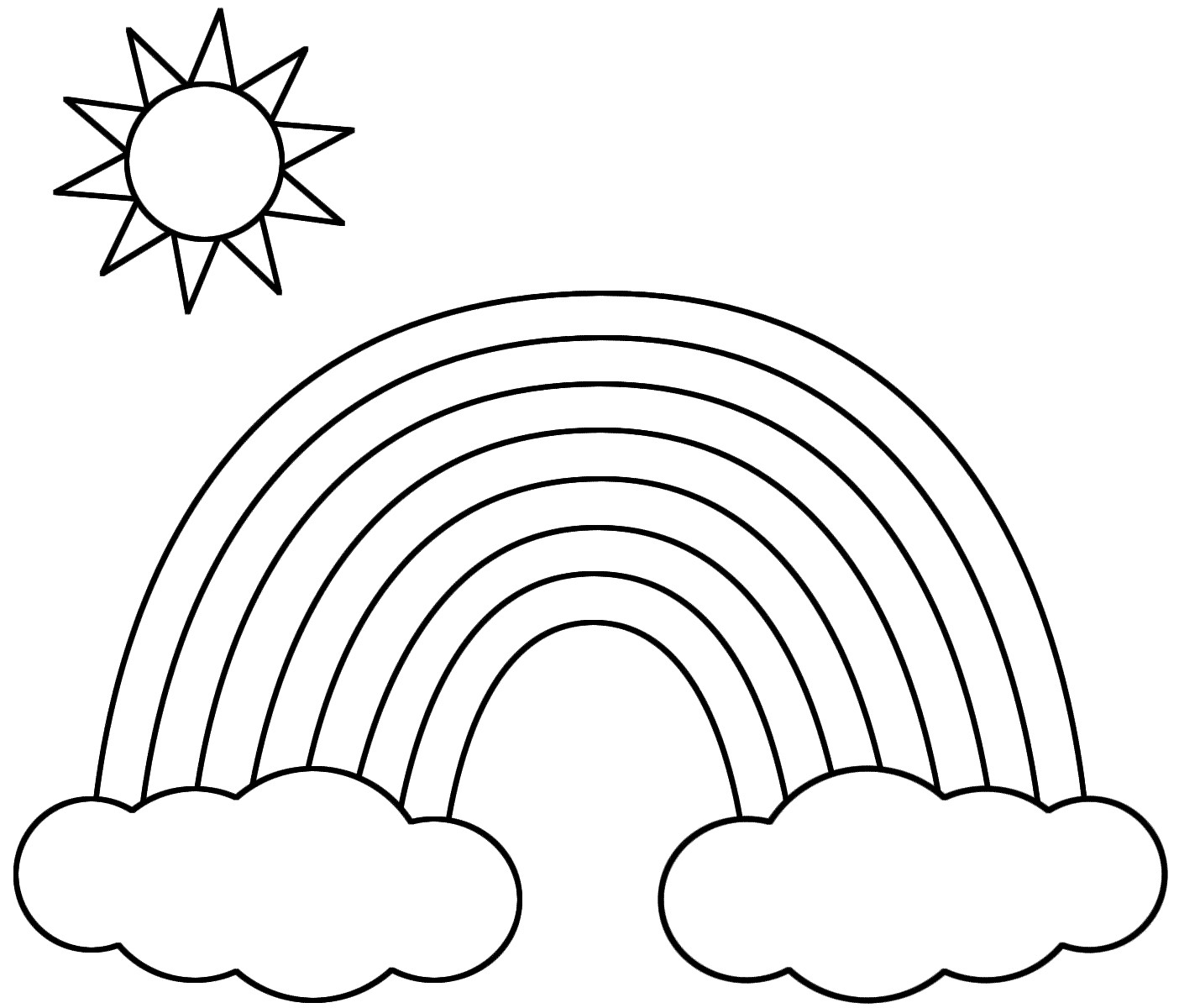 Rainbow Coloring Pages Printable Elegant Coloring Templates 1404x1200 Rainbow Coloring Pages Printable Elegant Coloring Templates