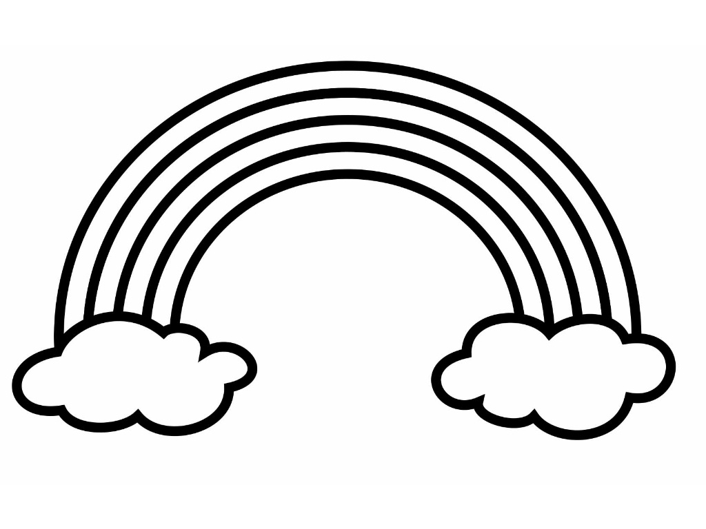 Rainbow Coloring Pages 5 1024x768 Rainbow Coloring Pages 5